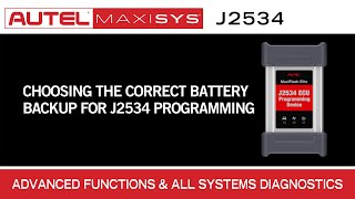 Choosing The Correct Battery Backup For J2534 Programming [upl. by Yesor141]