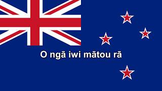 National Anthems New Zealand Aotearoa  Short version  Lyrics  Translation [upl. by Derte]