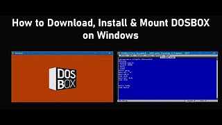 How to Download Install amp Mount DOSBox on Windows 1087 [upl. by Htebzil]