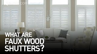 Custom Faux Wood Shutters  Window Treatment Ideas [upl. by Cheung152]