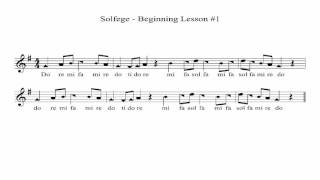 Beginner Solfege  Lesson 1 [upl. by Marina826]