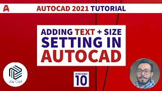 Autocad Text Tutorial  How To Add Text in Autocad 2021 [upl. by Valeria800]