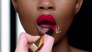 Yves Saint Laurent Rouge Pur Couture The Slim Matte Lipstick Product Discovery  bluemercury [upl. by Lindo426]