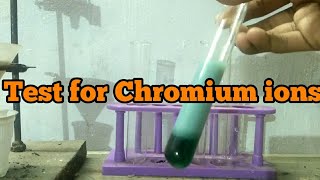 Test for ChromiumIII ions [upl. by Wincer197]