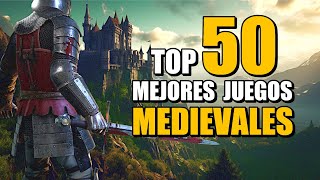 Top 50 MEJORES Juegos MEDIEVALES [upl. by Mcconaghy]