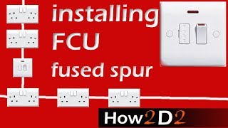 Fused connection Unit Wiring FCU How to wire Fused Spur [upl. by Conah]