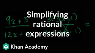 Simplifying rational expressions introduction  Algebra II  Khan Academy [upl. by Ardnak]