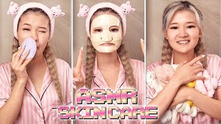 ASMR SKINCARE ROUTINE  8 STEPS to make your SKIN SHINE [upl. by Lepp]