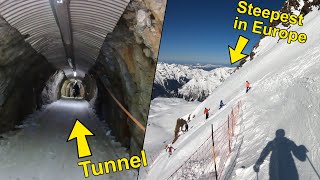 The TUNNEL RUN in Alpe DHuez How to Ski it [upl. by Karyn]