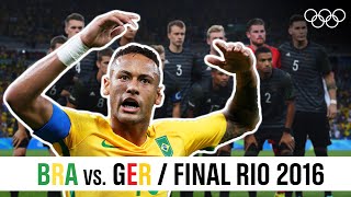 🇧🇷 Brazil vs 🇩🇪 Germany  Mens ⚽ Football Final Rio 2016 [upl. by Yeleen]