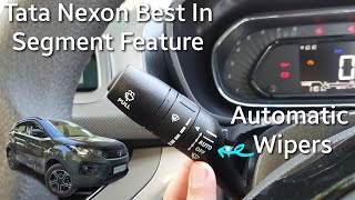 Tata Nexon Automatic Wipers Feature  How To Use It  Nexon XmS Bs6 [upl. by Frodine]