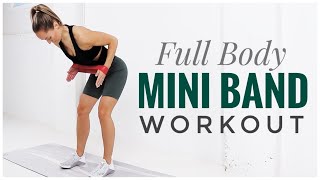 Full Body Mini RESISTANCE BAND Workout [upl. by Bunch530]