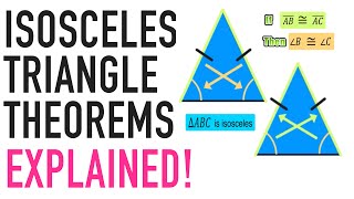 ISOSCELES TRIANGLE THEOREMS EXPLAINED [upl. by Dor]