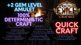 PoE 321325 How to Craft A 2 Gem Level Amulet [upl. by Navak224]