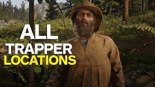 Red Dead 2 All Trapper Locations [upl. by Wein]