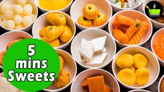 5 Minute Sweets Recipes  5 Minute Quick amp Easy Sweet Recipes [upl. by Dragoon]