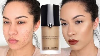 Giorgio Armani Luminous Silk Foundation Review  Demo [upl. by Vitale]