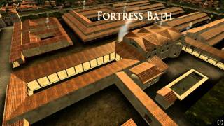 Animation of ancient Roman Fort in Caerleon Wales [upl. by Ahseen]