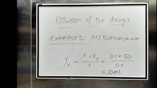 Drug dilution calculations  Lignocaine  Bupivacaine  Medical Titbits [upl. by Ahtanamas]