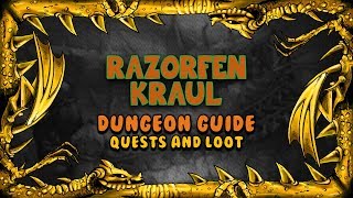 Razorfen Kraul Quests and Loot  Classic WoW [upl. by Tamsky]