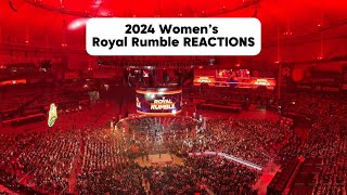 2024 Women’s Royal Rumble REACTIONS [upl. by Ecnadnak]