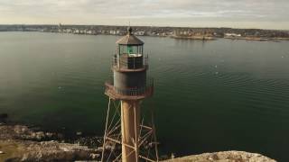 Marblehead Lighthouse Marblehead Ma 4K [upl. by Asyram]