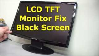 LCD TFT monitor fix black screen no display [upl. by Maegan879]