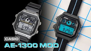 Casio AE1300 Mod  Giving a new look to a classic digital watch [upl. by Fidole]