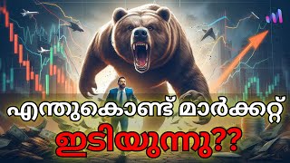 Why Stock Markets Fell Today Malayalam [upl. by Tak]