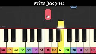 Piano pour enfants  Frère Jacques [upl. by Winnick701]