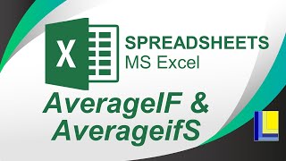 MS Excel  AverageIF and AverageifS [upl. by Urbanna]