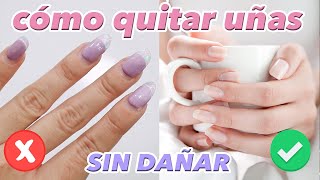 Como QUITAR uñas ACRÍLICAS en casa FÁCIL Y SIN DAÑAR ♥ Jimena Aguilar [upl. by Tigram]