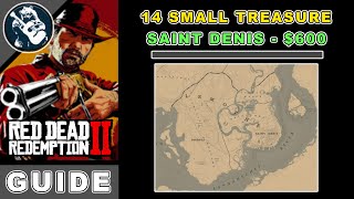 14 Small Saint Denis RDR2 Treasure Locations  RDR2 Easy Money Story Mode [upl. by Nollat508]