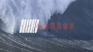 The Greatest Wipeouts From Nazaré  SURFER  Crashes and Burns [upl. by Aneis]