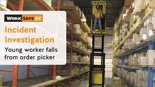 Incident Investigation Young Worker Falls From Forklift  WorkSafeBC [upl. by Odrude]