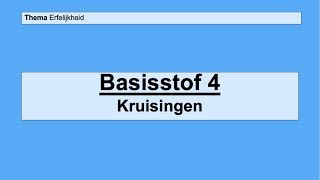 VMBO 3  Erfelijkheid  Basisstof 4 Kruisingen [upl. by Betz920]