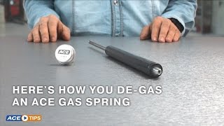 ACETips  Pressure adjustment in Gas Springs with ACE “DE GAS” [upl. by Melcher]