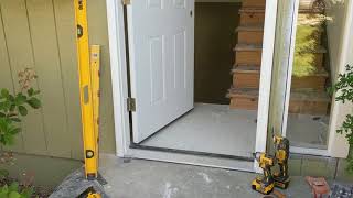 Jeld Wen Front Door Installation  Really crappy products and craftsmanship PART 1 [upl. by Layor]