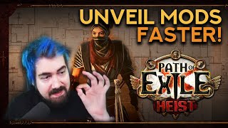 How to farm unveiled crafts faster  PoE Heist Quick Tip [upl. by Grannias154]