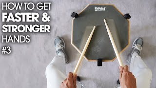 THE SECRET TO FASTER HANDS  Beginner Drum Lesson 3 [upl. by Muller665]