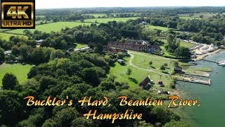 Bucklers Hard Beaulieu Hampshire UK By Drone  4K [upl. by Mitran886]