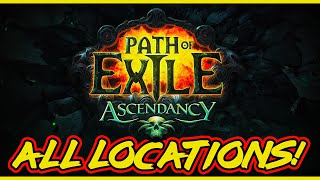 POE All Trials of Ascendancy Locations Normal Cruel Merciless amp Eternal labyrinth All Locations [upl. by Aniluap]