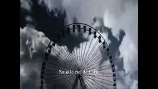 Yves Montand  Sous Le Ciel De Paris with lyrics [upl. by Anrehs]