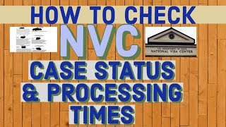 HOW TO CHECK NATIONAL VISA CENTER  Case Status Processing Time Send Inquiry  US IMMIGRATION 2021 [upl. by Eegnat]