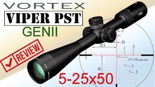 Vortex VIPER PST GEN II 525X50 FFP review [upl. by Aimat767]