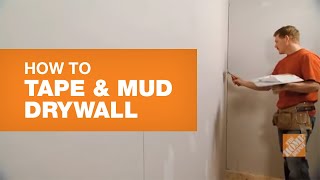 How To Tape and Mud Drywall Reduce Sanding Time  The Home Depot Canada [upl. by Jones]