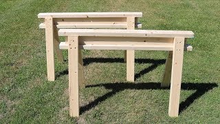 8 Fast and Easy Saw Horse Build [upl. by Pooh]