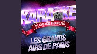 Retour A Paris Revoir Paris Swing Lent — Karaoké Playback Instrumental Acoustique Sans [upl. by Gipps]