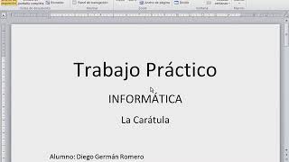 Caratula en Word Conceptos Básicos [upl. by Christabel]