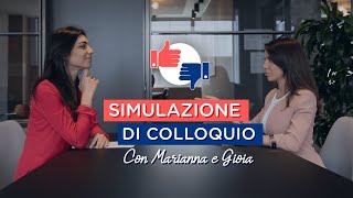 Simulazione di un COLLOQUIO di lavoro [upl. by Enawd896]